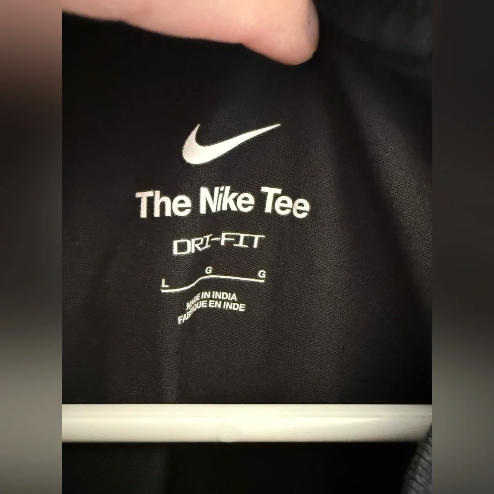Nike Mens Athletic Dri Fit Graphic Print Double Sided T Shirt SZ LG Short Sleeve